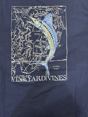 Vineyard Vines Blue Marlin Graphic T-Shirt Mens Small Fishing Swordfish Nautical