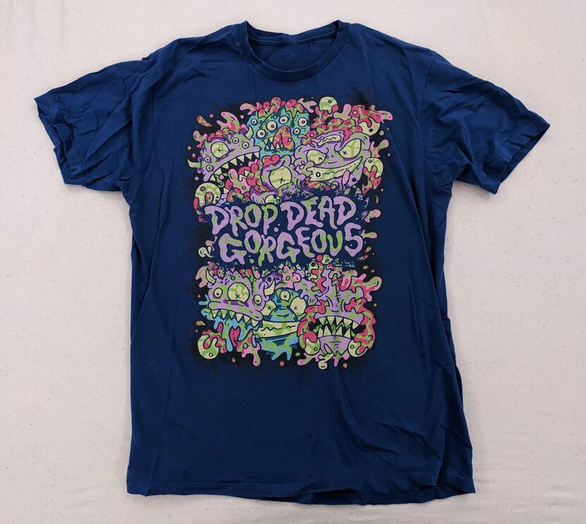 Collection DROP DEAD, GORGEOUS Band Gift For Fan S to 5XL Navy T-shirt QT03
