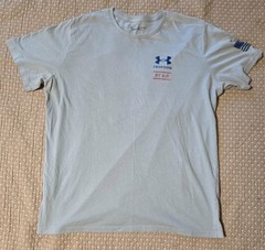 Under Armour Gray Freedom by Air T-shirt XXL Mens 2XL Eagle Design GUC