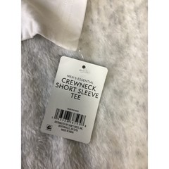 Members Mark Mens Essential Crewneck Short Sleeve Tee White XL MM22170 NWT