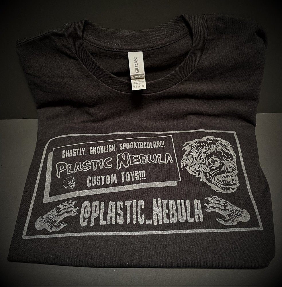 Shock Monster T-Shirt Plastic Nebula Custom Toys XL Gildan Black