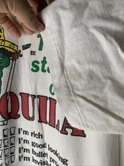 Vintage 4 Stages Of Tequila Shirt Mens Sz L Funny Humor Restaurant Art 90s