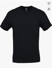 Gildan Men’s Crew T-Shirts, Multipack, Style G1100 S-2XL 6 in Pack Black Color