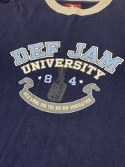 VTG 2000s Def Jam University Records Y2K Graphic Long Sleeve T Shirt Size 2XL