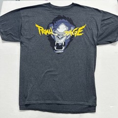 Overwatch Mens 2XL T-Shirt Charcoal Primal Rage Winston Loot Crate Gaming Tee
