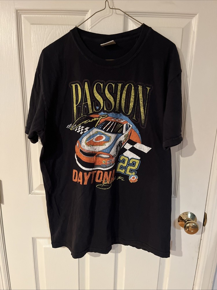 Passion Daytona Beach Florida #22 Vintage Racing T-Shirt Men’s LARGE Pre-Owned
