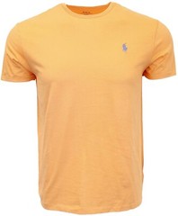 Polo Ralph Lauren Crew Neck Modern Classic-Fit T-Shirt Mens ORANGE GREEN PONY