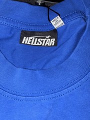 Hellstar Capsule 10 Blue Graphic Logo Crew Neck Short Sleeve T-Shirt Men S