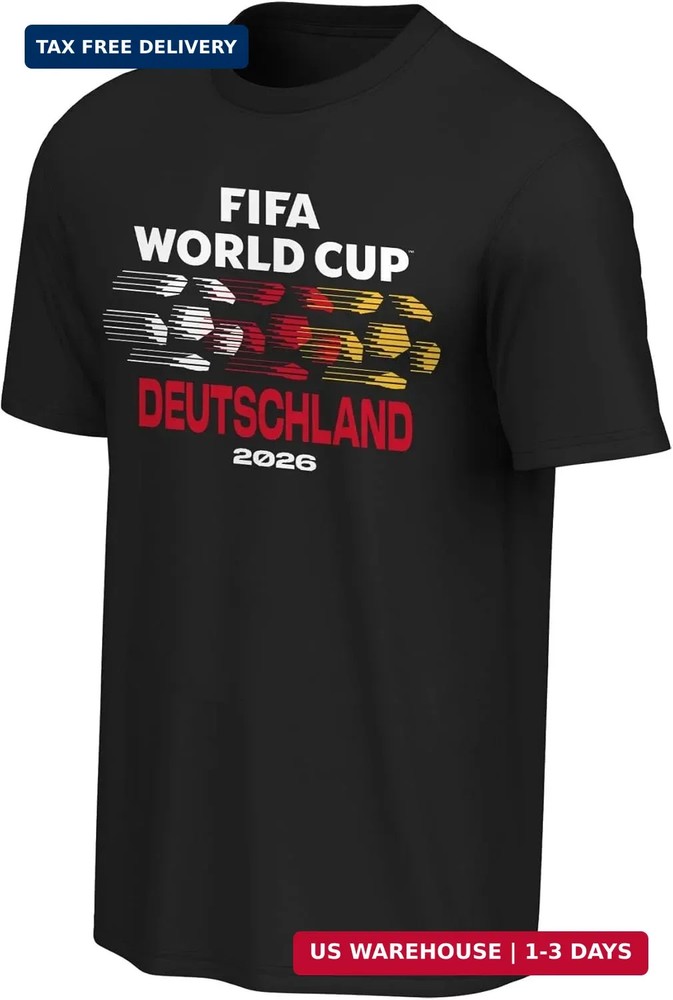 FIFA World Cup 2026 Men’s Official Country Team Color Wordmark Logo T-Shirt