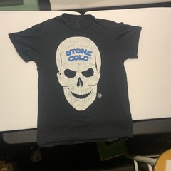 WWE Stone Cold Steve Austin Skull Austin 3:16 Graphic T-Shirt Black Medium