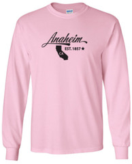 Anaheim California State T-Shirt Long Sleeve Graphic Tees Unisex Apparel Design