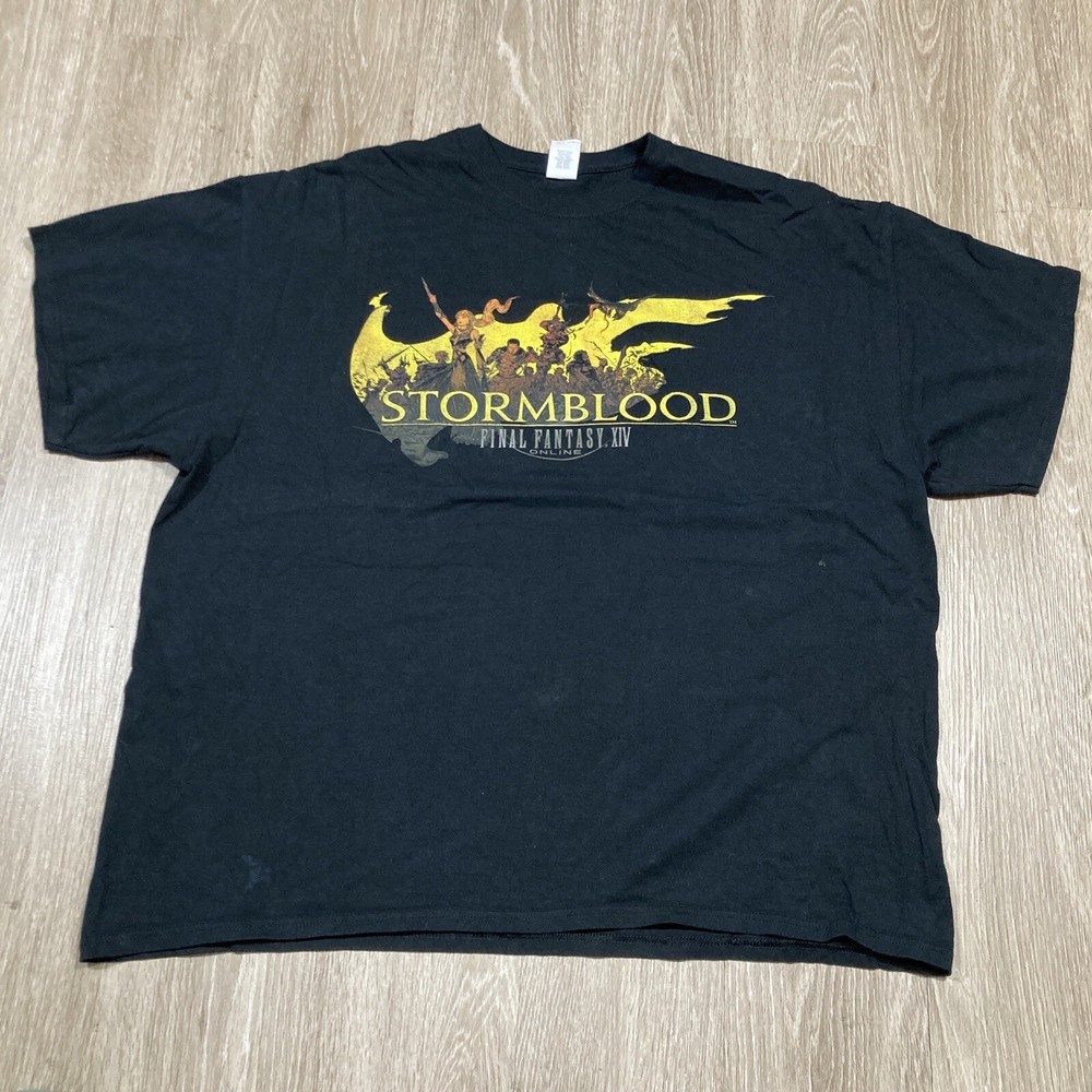 Final Fantasy Shirt 2XL Vintage 00s Y2k Storm-blood XIV Video Game Online Tee