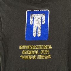 Delta Pro Weight International Symbol For Needs Head Short Sleeve Tee Shirt Mens