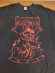 Men’s DISMA T-Shirt Black w/ Red Big Logo Death Metal Size XL