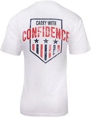 NWT GLOCK Carry With Confidence Short Sleeve T-Shirt. White w/red blue XXXL 3XL