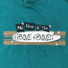 Me First And The Gimme Gimmes Shirt Mens Large Teal Blue Tour Tee Sol’s 2014
