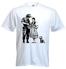 BANKSY STOP & SEARCH T-SHIRT – Wizard Of Oz Dorothy – Choice Of Colours