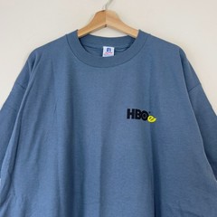Vintage 90’s HBO Sports World Boxing Tyson NWOT Blue Green Tee Shirt XL