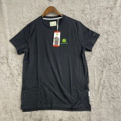 NEW John Deere Men’s M Black T-Shirt Logo Embroidered Medium Cotton