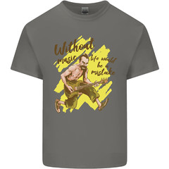 Without Music Life Would Be a Mistake Guitar Mens Cotton T-Shirt Tee Top
