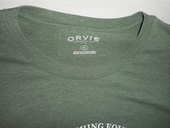 Orvis Fishing Fly Fishing Vintage Print Manchester VT T-Shirt – MENS XXL – Green