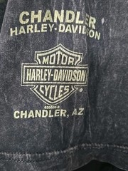 Vtg Harley Davidson T-Shirt Mens M Eagle Bike Graphic Chandler Arizona Double Si