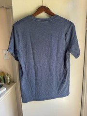 Quince Men’s Short Sleeve T-Shirt Size M Medium Blue Slub Cotton Crewneck