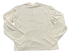 NEW Winnie New York Long Sleeve Mock Neck Shirt Cream Size Large L NWT