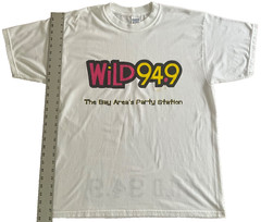 Vtg Wild 94.9 T Shirt XL Bay Area’s Party Station Radio Promo KYLD Double Sided
