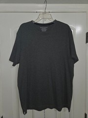 Banana Republic Luxe Touch Performance Tee Gray XL 100% Cotton Short Sleeve