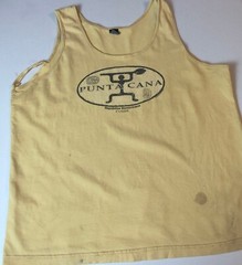 vtg Punta Cana Tank Top Shirt XL Dominican Republic Thrashed Muscle 2001