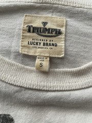 VTG. Lucky Brand Triumph DEVIL’S ARROW 3/4 Sleeve BONNEVILLE SPEED TRAILS 18 S