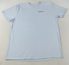 Costa Del Mar Shirt Mens 2XL Blue American Flag C Logo Graphic USA Tee Patriotic