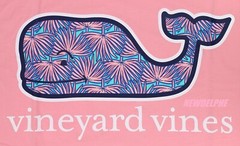 NWT Vineyard Vines Men SS Whale Pocket Crew T-Shirt Tee “FAN PALM WHALE FILL”