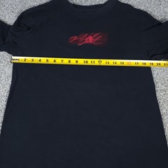 Nike Air Jordan T Shirt Mens Medium Black Air Flight Jumpman Retro Long Sleeve