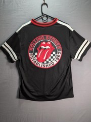 The Rolling Stones Shirt Large 42-44 Black Polyester Established 1962 Logo