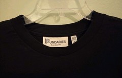 No Boundaries Men’s MEDIUM Oversize Cotton Tee BLACK T-Shirt #10726