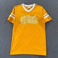 Acid Carousel T-shirt Raglan Psychedelic Rock Yellow Band Tee Mens Small