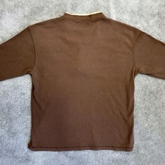 CE Schmidt Workwear Henley Shirt Mens XL Brown Waffle Knit Long Sleeve