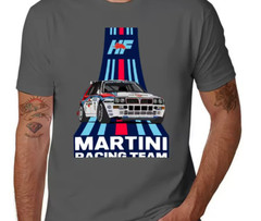 MARTINI RACING TEAM LANCIA HF RALLY T-SHIRT MEN’S SPORT RACING T-SHIRT