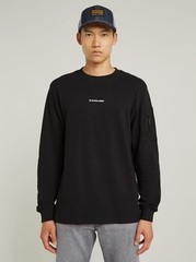 G-Star Raw Men’s Logo Tweeter Relaxed Fit Black White New