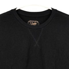 Jachs Shirt Mens XL Extra Large Long Sleeve Thermal Waffle Casual Sleep Black