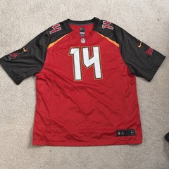 Nike Ryan Fitzpatrick Tampa Bay Buccaneers NFL Jersey Mens 3XL Red Black 14