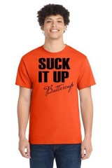Suck It Up Buttercup Gym T-Shirt Funny Workout Fitness Motivation Tee