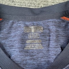 NFL Team Apparel Chicago Bears Mens XL Blue Orange Space Dye TX3 Cool T-Shirt