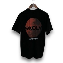 Swoly Supplements Men’s Graphic Heavyweight T Shirt Black Size Large 21 x 30