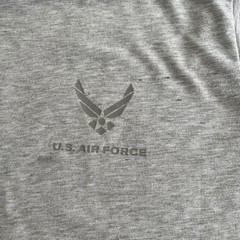 Vintage U. S. Air Force Logo 2-Sided Print Heather Gray T-Shirt Men’s Large