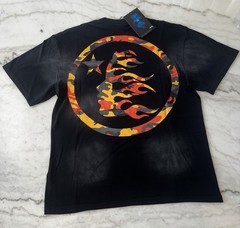 Hellstar Black Logo Graphic Print Crew Neck Short Sleeve T-Shirt Men’s M/L