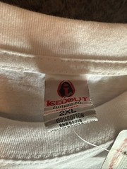 Vtg Iced Out Rap Tupac Biggy White Tee T-shirt Mens Size 2XL Y2K Baggy NWT