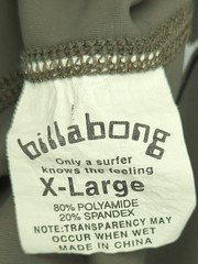 Billabong Men’s T-Shirt XL Grey Graphic Polyamide with Spandex Basic